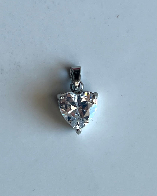 Charm Cuore Zirconato