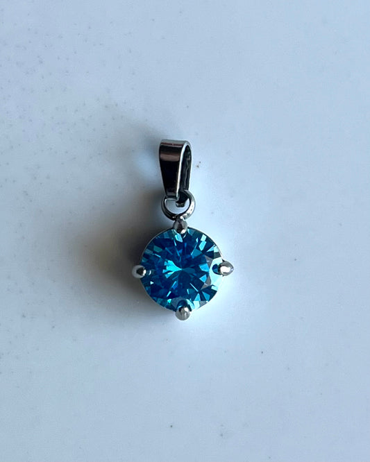 Charm Zircone Azzurro